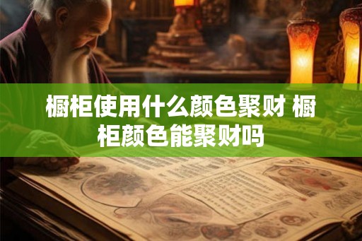 橱柜使用什么颜色聚财 橱柜颜色能聚财吗