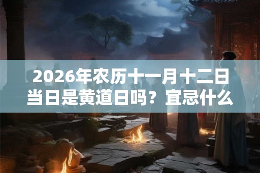2026年农历十一月十二日当日是黄道日吗？宜忌什么？