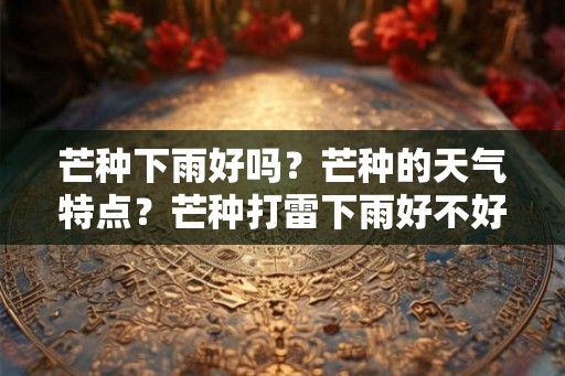 芒种下雨好吗？芒种的天气特点？芒种打雷下雨好不好？