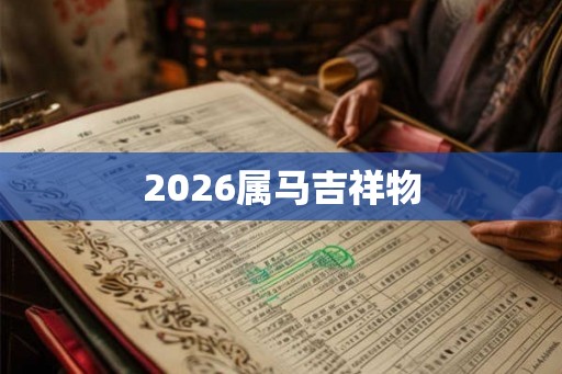 2026属马吉祥物