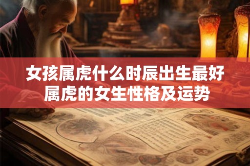 女孩属虎什么时辰出生最好 属虎的女生性格及运势