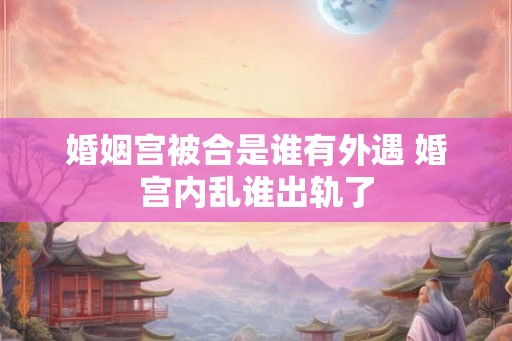 婚姻宫被合是谁有外遇 婚宫内乱谁出轨了 婚姻宫被合是谁有外遇 婚宫内乱谁出轨了