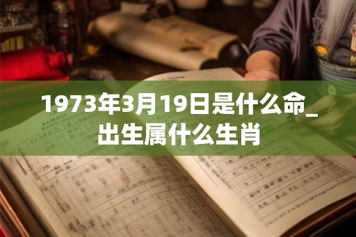 1973年3月19日是什么命_出生属什么生肖