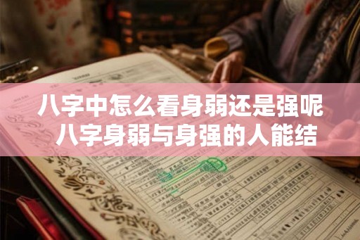 八字中怎么看身弱还是强呢  八字身弱与身强的人能结婚