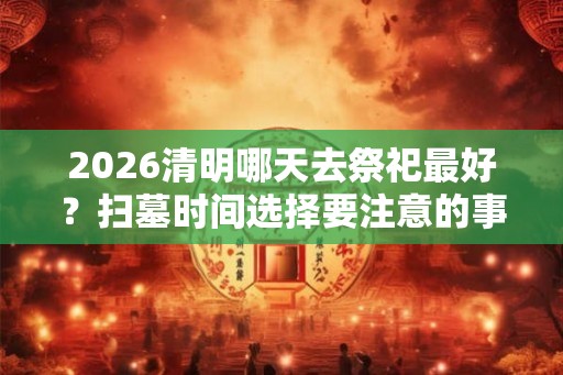 2026清明哪天去祭祀最好？扫墓时间选择要注意的事项