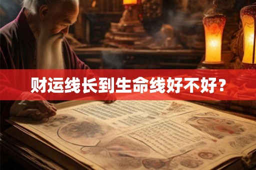 财运线长到生命线好不好？