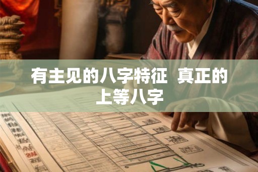 有主见的八字特征  真正的上等八字