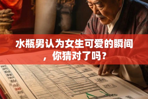 水瓶男认为女生可爱的瞬间，你猜对了吗？