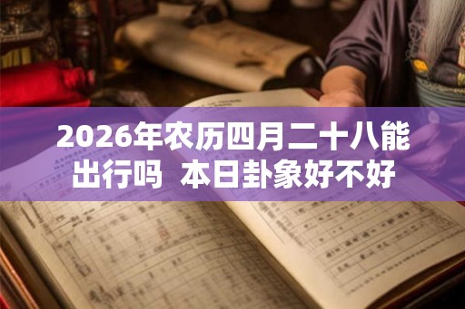 2026年农历四月二十八能出行吗  本日卦象好不好