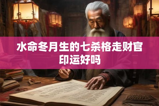水命冬月生的七杀格走财官印运好吗