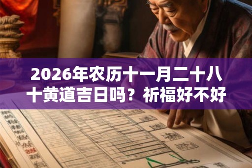 2026年农历十一月二十八十黄道吉日吗？祈福好不好？