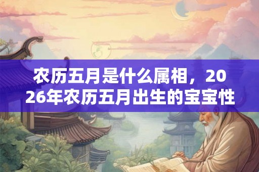 农历五月是什么属相，2026年农历五月出生的宝宝性格