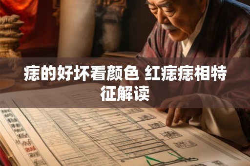 痣的好坏看颜色 红痣痣相特征解读