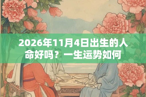 2026年11月4日出生的人命好吗？一生运势如何