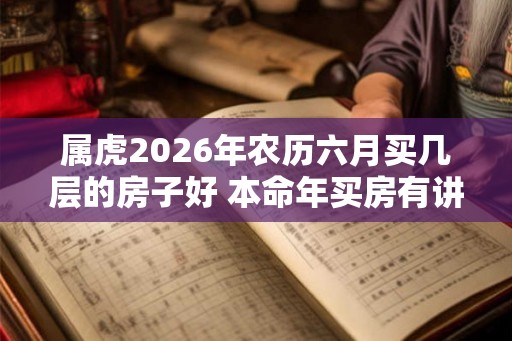 属虎2026年农历六月买几层的房子好 本命年买房有讲究