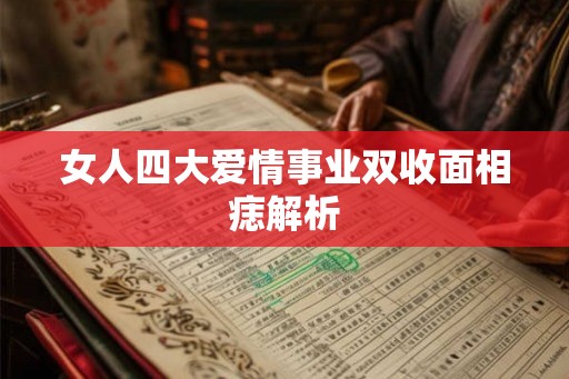 女人四大爱情事业双收面相痣解析