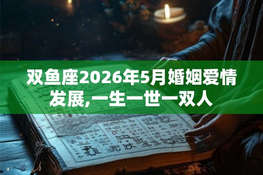 双鱼座2026年5月婚姻爱情发展,一生一世一双人