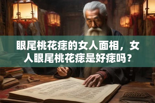 眼尾桃花痣的女人面相，女人眼尾桃花痣是好痣吗？