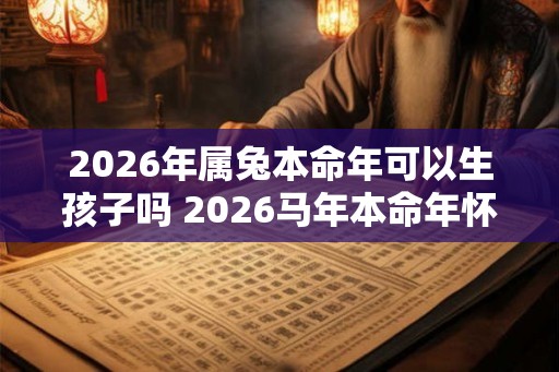 2026年属兔本命年可以生孩子吗 2026马年本命年怀孕好吗