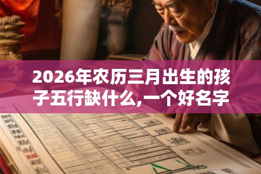 2026年农历三月出生的孩子五行缺什么,一个好名字改变命运