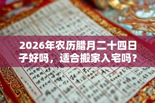2026年农历腊月二十四日子好吗，适合搬家入宅吗？