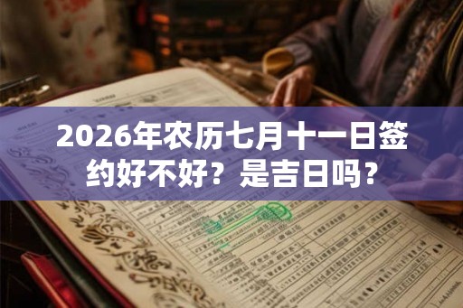 2026年农历七月十一日签约好不好？是吉日吗？