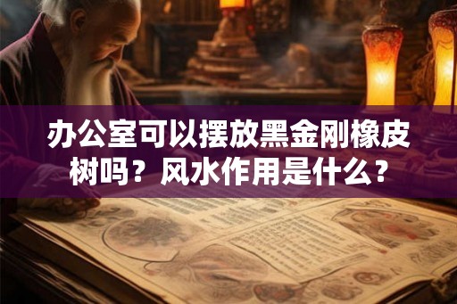 办公室可以摆放黑金刚橡皮树吗？风水作用是什么？
