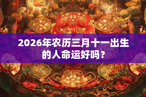 2026年农历三月十一出生的人命运好吗？