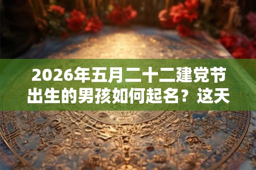 2026年五月二十二建党节出生的男孩如何起名？这天的卦象如何？