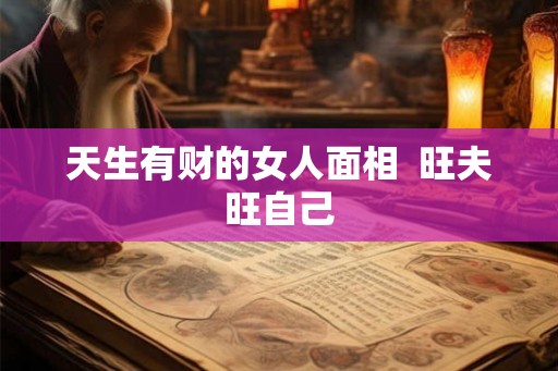 天生有财的女人面相  旺夫旺自己