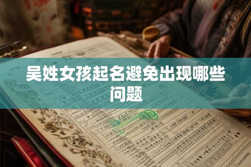 吴姓女孩起名避免出现哪些问题 吴姓女孩起名避免出现哪些问题