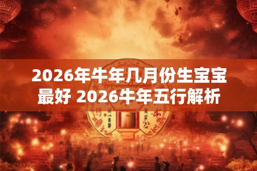2026年牛年几月份生宝宝最好 2026牛年五行解析