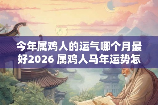 今年属鸡人的运气哪个月最好2026 属鸡人马年运势怎么样 今年属鸡人的运气哪个月最好2026 属鸡人马年运势怎么样