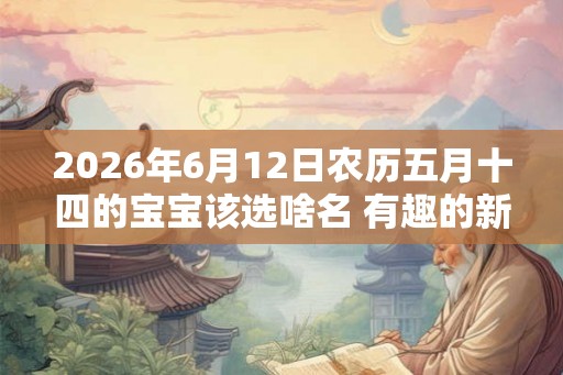 2026年6月12日农历五月十四的宝宝该选啥名 有趣的新生儿好名
