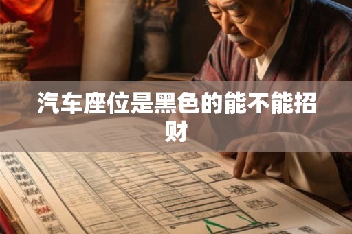 汽车座位是黑色的能不能招财
