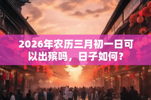 2026年农历三月初一日可以出殡吗，日子如何？