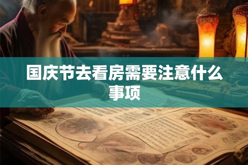 国庆节去看房需要注意什么事项