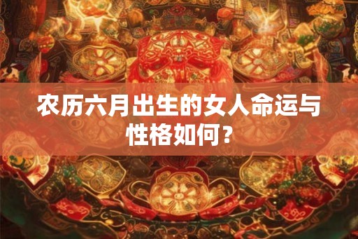农历六月出生的女人命运与性格如何？