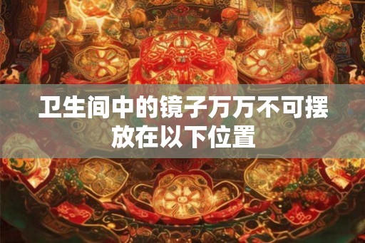 卫生间中的镜子万万不可摆放在以下位置 卫生间中的镜子万万不可摆放在以下位置