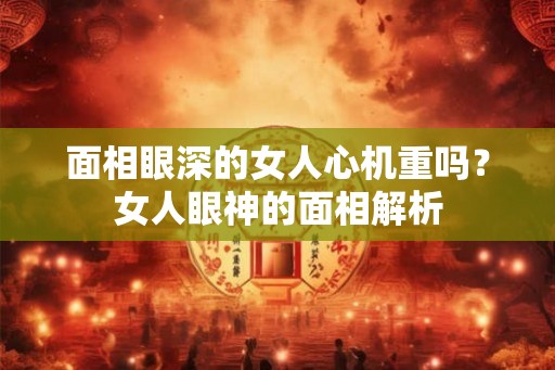 面相眼深的女人心机重吗?女人眼神的面相解析 面相眼深的女人心机重吗?女人眼神的面相解析