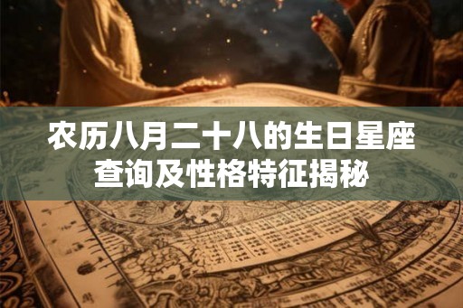 农历八月二十八的生日星座查询及性格特征揭秘 农历八月二十八的生日星座查询及性格特征揭秘