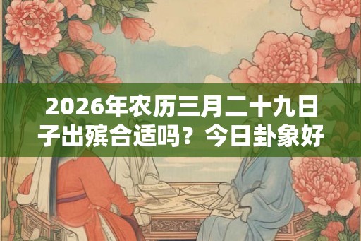 2026年农历三月二十九日子出殡合适吗？今日卦象好不好？