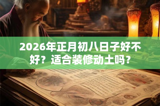 2026年正月初八日子好不好？适合装修动土吗？