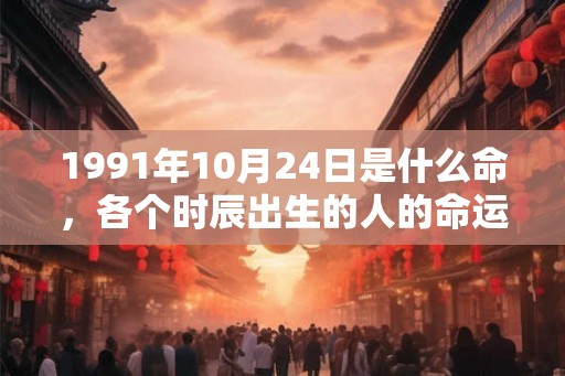 1991年10月24日是什么命，各个时辰出生的人的命运