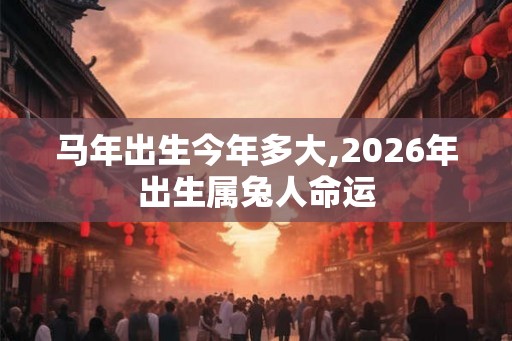 马年出生今年多大,2026年出生属兔人命运 马年出生今年多大,2026年出生属兔人命运