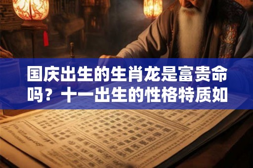 国庆出生的生肖龙是富贵命吗？十一出生的性格特质如何？