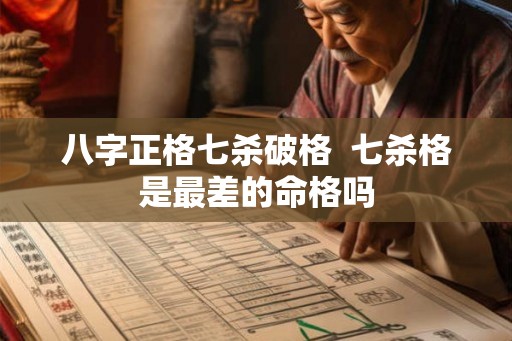 八字正格七杀破格  七杀格是最差的命格吗