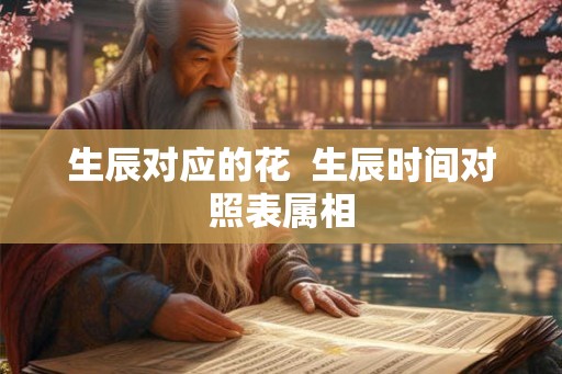 生辰对应的花  生辰时间对照表属相