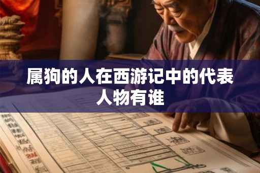 属狗的人在西游记中的代表人物有谁