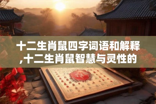 十二生肖鼠四字词语和解释,十二生肖鼠智慧与灵性的象征